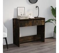 vidaXL Console Table Smoked Oak 89x41x76.5 cm Engineered Wood