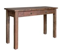vidaXL Console Table Solid Mahogany Wood 123x42x75 cm