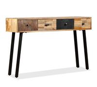 vidaXL Solid Reclaimed Teak Console Table 120x30x76cm Living Room Sideboard