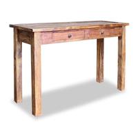 vidaXL Console Table Solid Reclaimed Wood 123x42x75 cm UK HOT