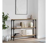 Console Table Sonoma Oak 100x22.5x75 cm Engineered Wood
