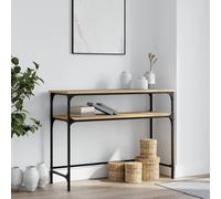 vidaXL Console Table Sonoma Oak 100x35.5x75 cm Engineered Wood