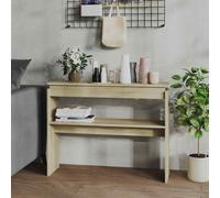 vidaXL Console Table Sonoma Oak 102x30x80 cm Engineered Wood UK