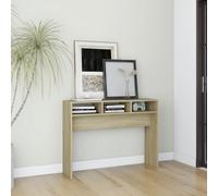 vidaXL Console Table Sonoma Oak Chipboard Home Accent Couch Side Hall Table