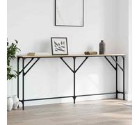 vidaXL Console Table Brown Oak 180x23x75 cm Engineered Wood