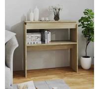 vidaXL Console Table Sonoma Oak 80x30x80 cm Engineered Wood