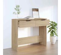 Vidaxl Console Table Sonoma Oak 90X36X75 Cm Engineered Wood, Brown