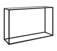 vidaXL Console Table Transparent 120x35x75 cm Tempered Glass