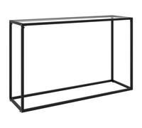 vidaXL Console Table Transparent 120x35x75 cm Tempered Glass Side Hall Desk