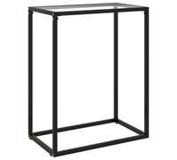 Vidaxl Console Table Transparent 60X35X75 Cm Tempered Glass