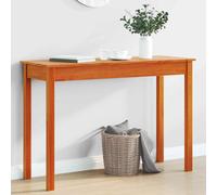 vidaXL Console Table Wax Brown 110x40x75 cm Solid Wood Pine NEW