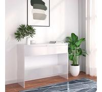 Vidaxl Console Table White 100X35X76.5 Cm Engineered Wood
