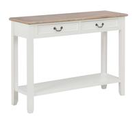 vidaXL Console Table White 110x35x80 cm Wood