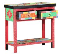 vidaXL Console Table with Drawer Multicolour 80 x 35 x 76 cm