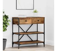 vidaXL Console Table with Drawer with Shelf Old wood Engineered wood