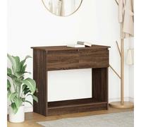 vidaXL Console Table with Drawers Brown Oak 85.5x38.5x74.5 cm