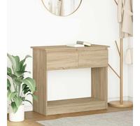 vidaXL Console Table with Drawers Sonoma Oak 85.5x38.5x74.5 cm