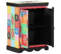 vidaXL Console Table with Shelf with Door Multicolour 50 x 30 x 70 cm