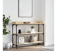vidaXL Console Table with Shelves Hallway End Table Side Table Sonoma Oak