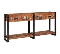 vidaXL Console Tables with Drawer 2 pcs Multicolour 161 x 33 x 75 cm