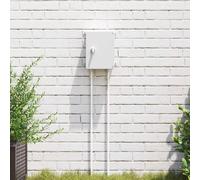 vidaXL Control Cabinet Grey 18 x 13 x 24 cm ABS Plastic