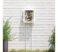 vidaXL Control Cabinet Grey 25 x 13 x 30 cm ABS Plastic