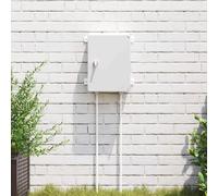 vidaXL Control Cabinet Grey 25 x 13 x 33 cm ABS Plastic