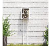 vidaXL Control Cabinet Grey 28 x 13 x 28 cm ABS Plastic