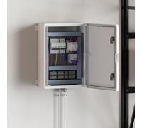 vidaXL Control Cabinet Grey 35 x 19.5 x 50 cm ABS Plastic