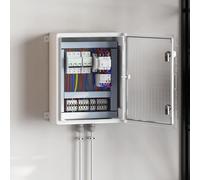 vidaXL Control Cabinet Grey 40 x 17.5 x 50 cm ABS Plastic