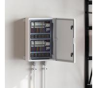vidaXL Control Cabinet Grey 40 x 20 x 60 cm ABS Plastic