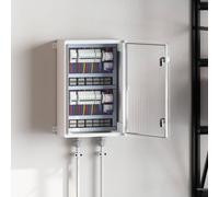 vidaXL Control Cabinet Grey 40 x 20 x 60 cm ABS Plastic