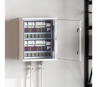 vidaXL Control Cabinet Grey 50 x 22 x 60 cm ABS Plastic