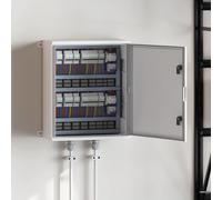 vidaXL Control Cabinet Grey 50 x 23 x 60 cm ABS Plastic