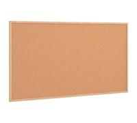 vidaXL Cork Board with Frame Solid Pine Wood 100 x 55 cm, Cork Board, Pin Board, Office Notice, Large Notice Board