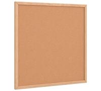 vidaXL Cork Board - Natural 40x40 cm Self-Healing Surface, Solid Pine Frame, Easy Vertical/Horizontal Installation, Ideal for Home/Office/Classroom Organization