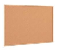 vidaXL Cork Board/Notice Board - Solid Pine Frame - 80x55cm - Ideal for Home/Office/Classroom - Two Installations - Self-Healing