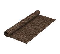 vidaXL Cork Roll Brown 200 x 100 cm Cork and Rubber, Flexible Cork Roll, Modern Rectangular Bulletin Board Material, Eco-Friendly Sound Dampening for Home Office, Versatile Use