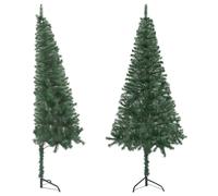 vidaXL Corner Artificial Christmas Tree Green 120 cm PVC Christmas Decoration