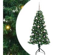 Vidaxl Corner Artificial Christmas Tree Green 150 Cm Pvc And Metal