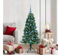 Vidaxl Corner Artificial Christmas Tree Green 150 Cm Pvc And Metal
