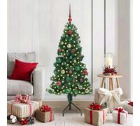 Vidaxl Corner Artificial Christmas Tree Green 150 Cm Pvc And Metal