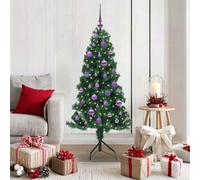 Vidaxl Corner Artificial Christmas Tree Green 150 Cm Pvc And Metal