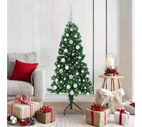Vidaxl Corner Artificial Christmas Tree Green 150 Cm Pvc And Metal