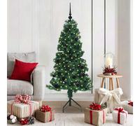 Vidaxl Corner Artificial Christmas Tree Green 150 Cm Pvc And Metal