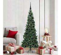 Vidaxl Corner Artificial Christmas Tree Green 180 Cm Pvc And Metal