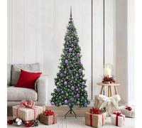 Vidaxl Corner Artificial Christmas Tree Green 180 Cm Pvc And Metal