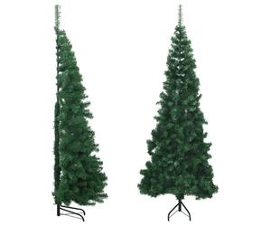 vidaXL Corner Artificial Christmas Tree Green 180 cm PVC Christmas Decoration