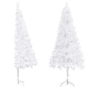 vidaXL Corner Artificial Christmas Tree Half Christmas Tree Holiday Decoration X