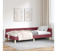 vidaXL Corner Bed Frame Other with Headboard Wine red 90 x 200 cm
